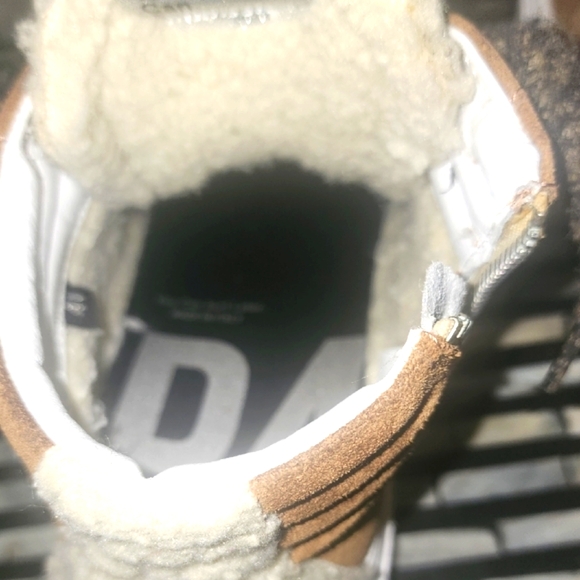 P448 Brown and White Platform Sneakers - Picture 5 of 6